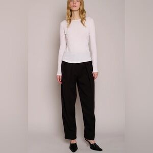 Organic by John Patrick long sleeve shirttail white Sz S